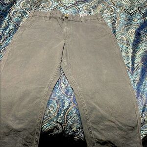 Carhartt Work Pants, Color - Gray, Size 34W 32L